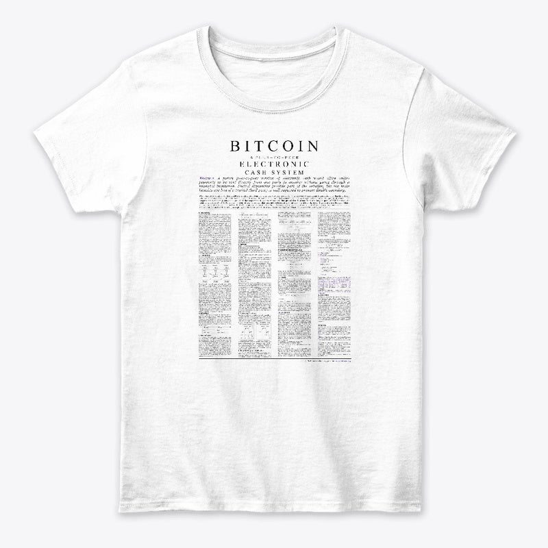 Bitcoin Whitepaper Tshirt