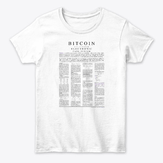 Bitcoin Whitepaper Tshirt